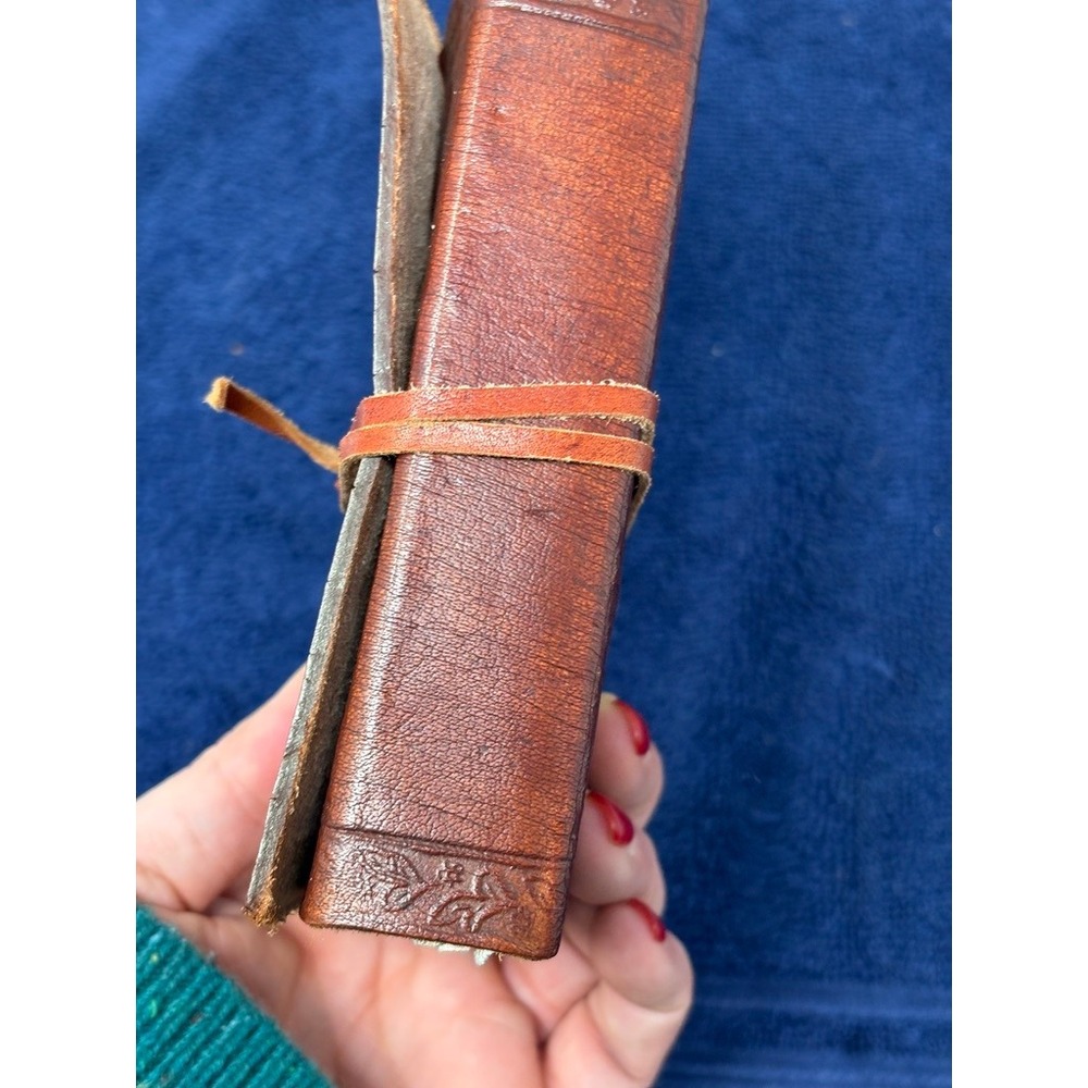 Handmade Leather Journal Notebook Diary Embossed Celtic Design Stone‎ - Picture 7 of 11
